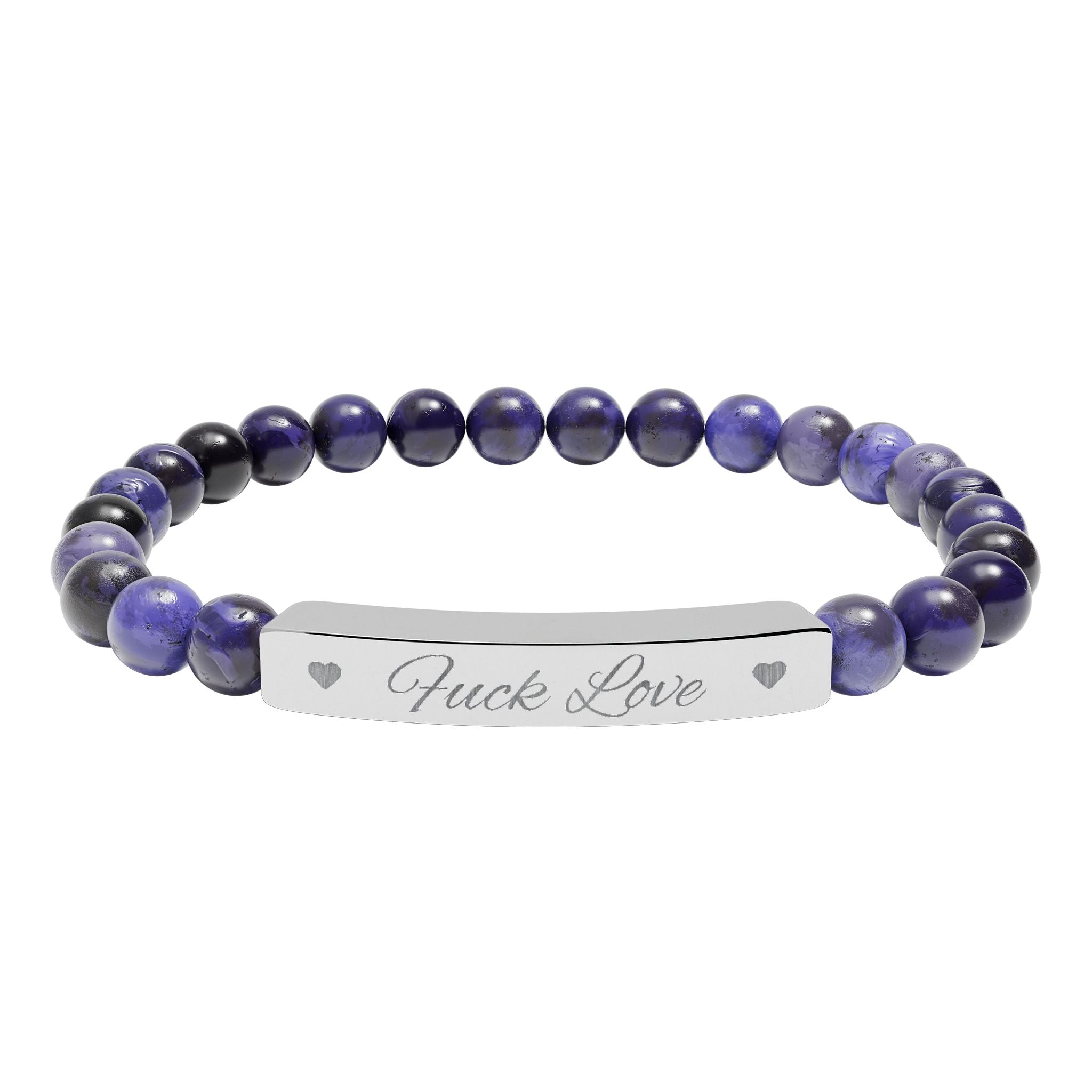 Fuck Love Crystal Bracelet