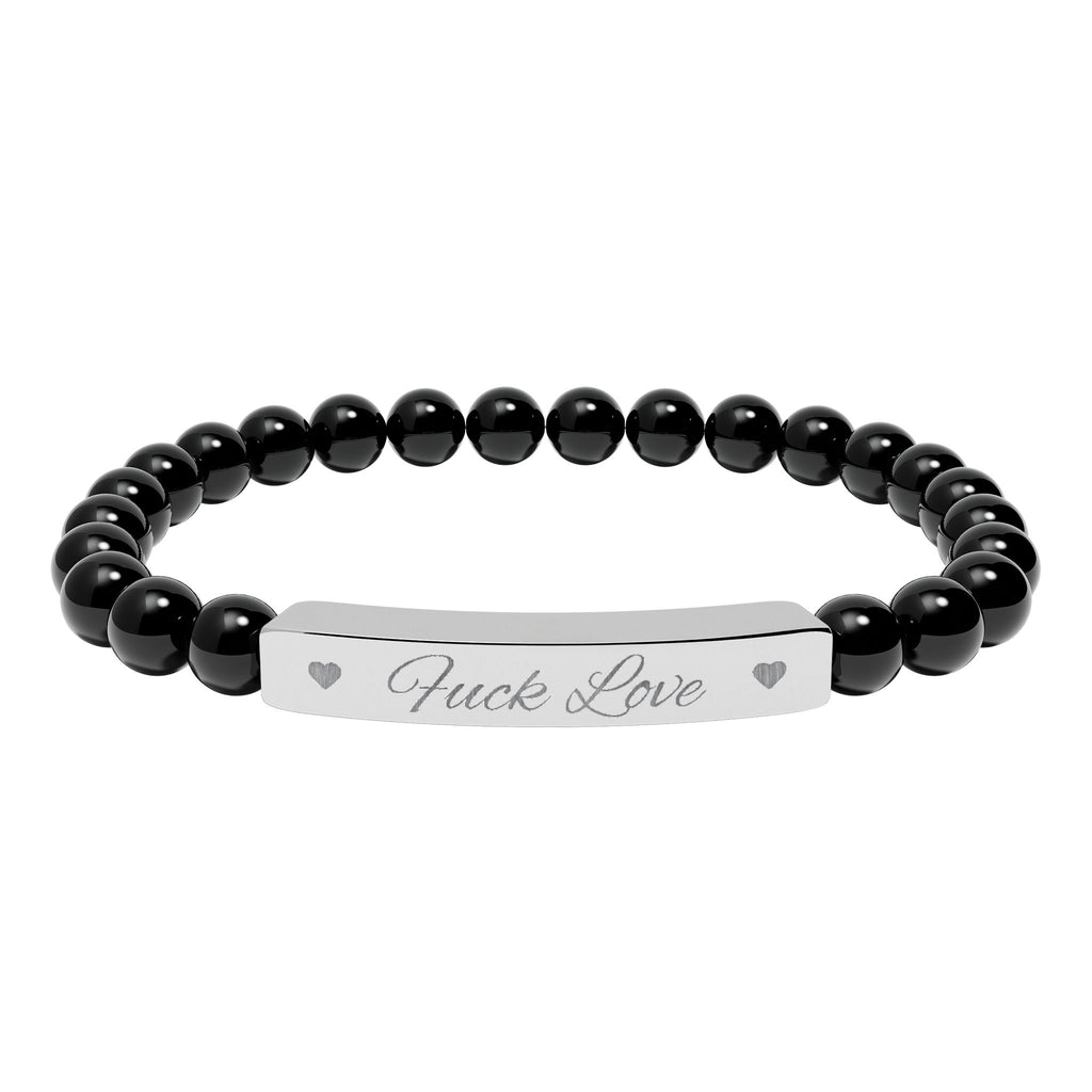 Fuck Love Crystal Bracelet