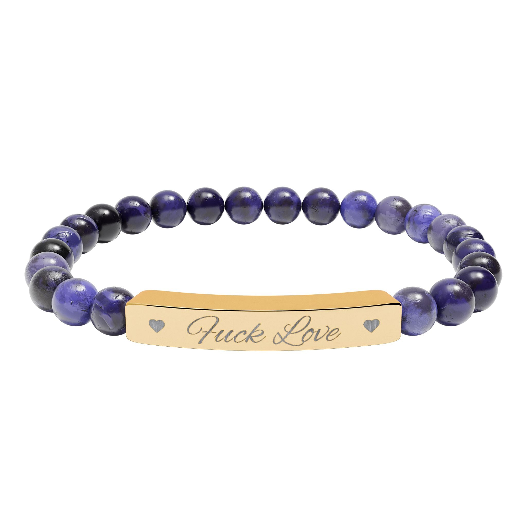 Fuck Love Crystal Bracelet