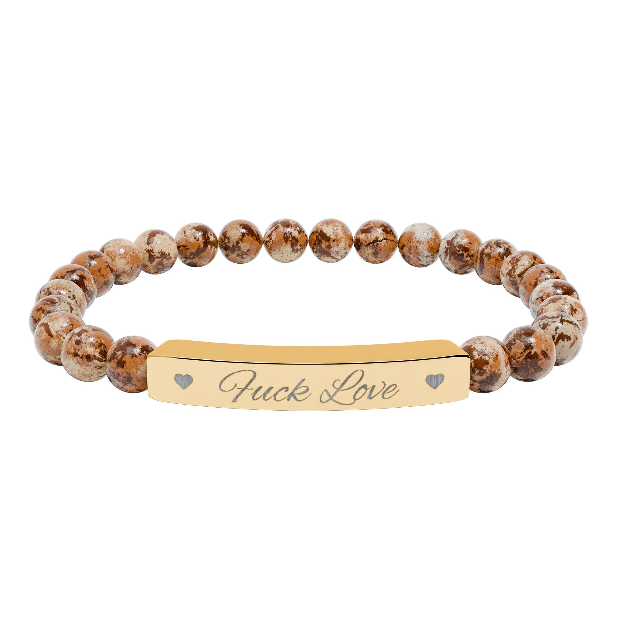 Fuck Love Crystal Bracelet