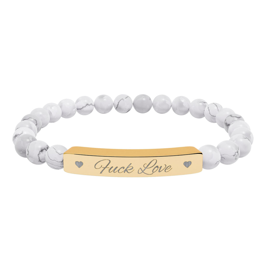 Fuck Love Crystal Bracelet