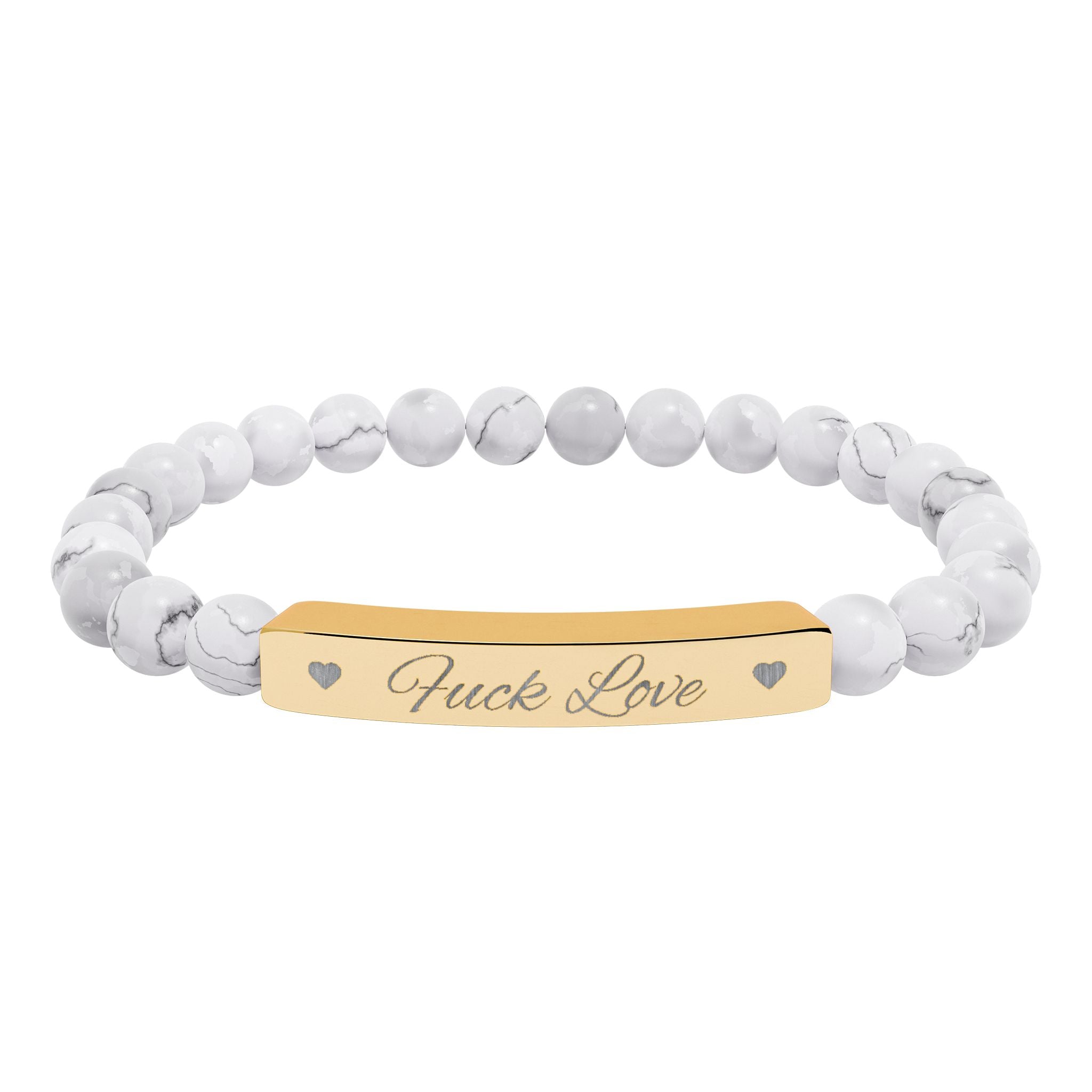 Fuck Love Crystal Bracelet