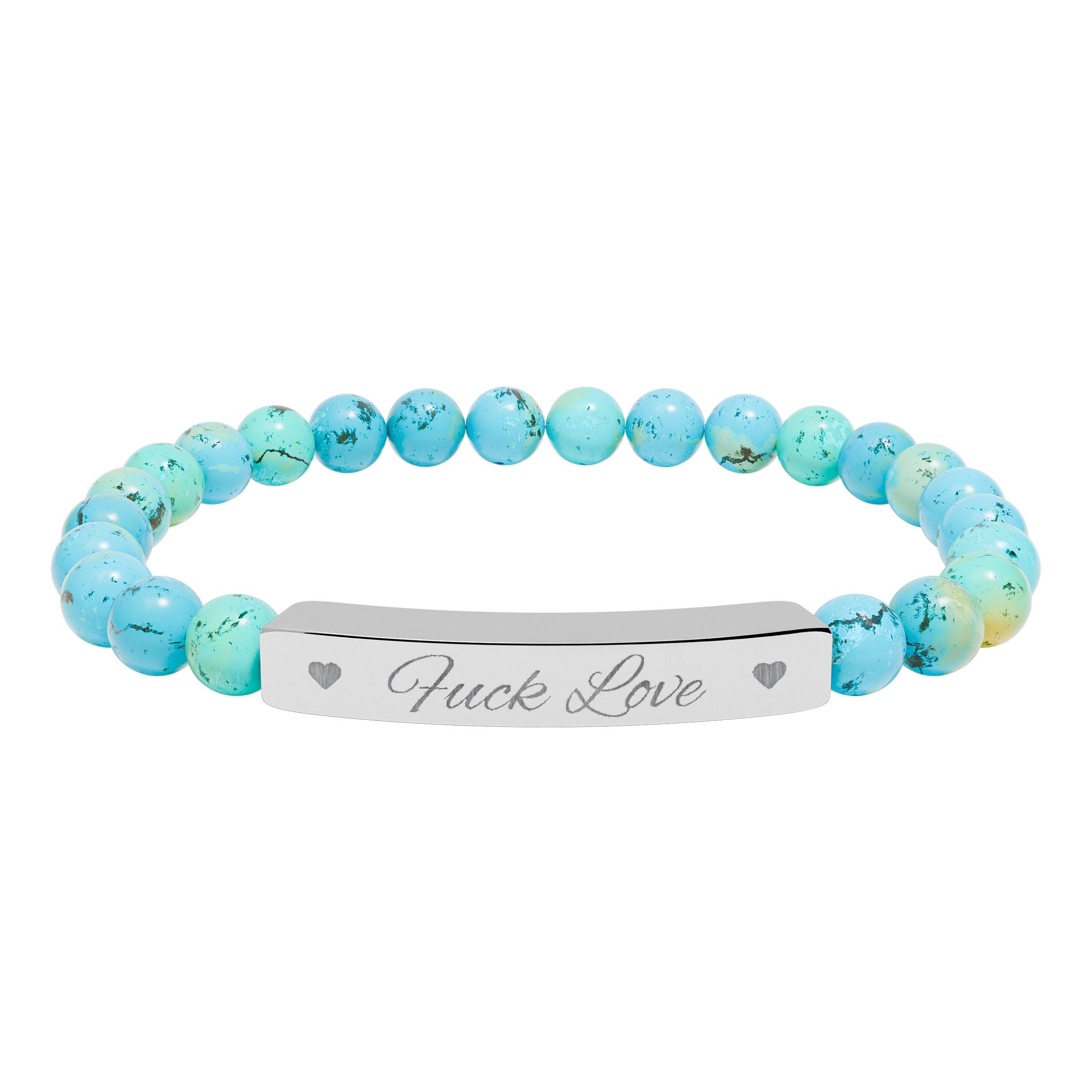 Fuck Love Crystal Bracelet