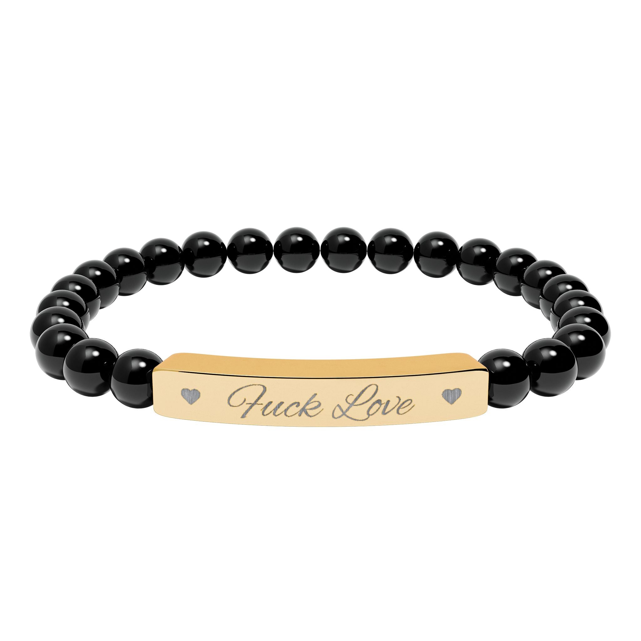 Fuck Love Crystal Bracelet