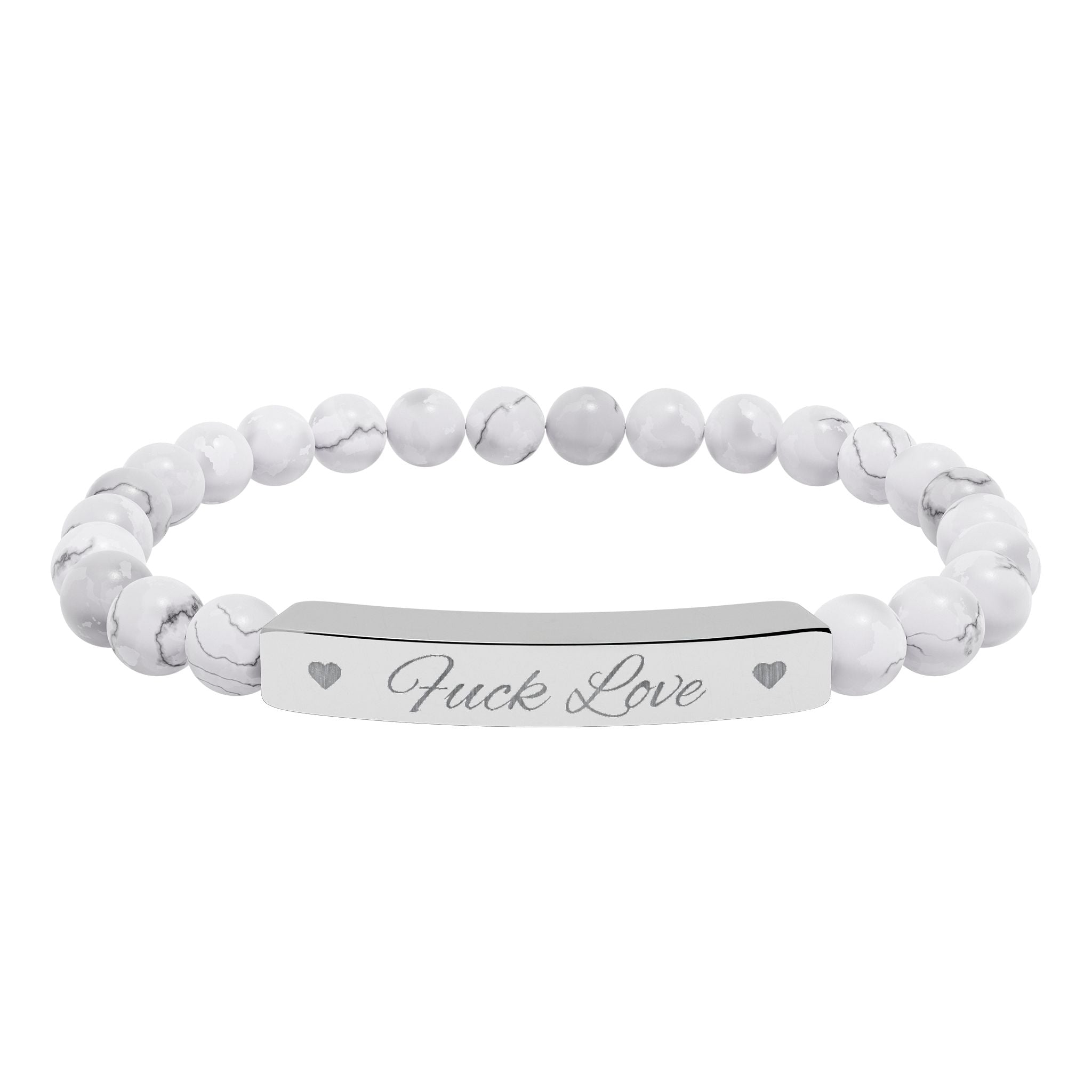 Fuck Love Crystal Bracelet