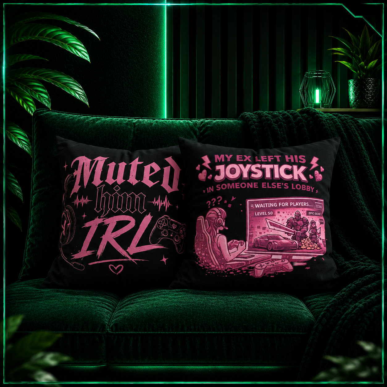 Gamer Gals Double Sided Cushion Cover