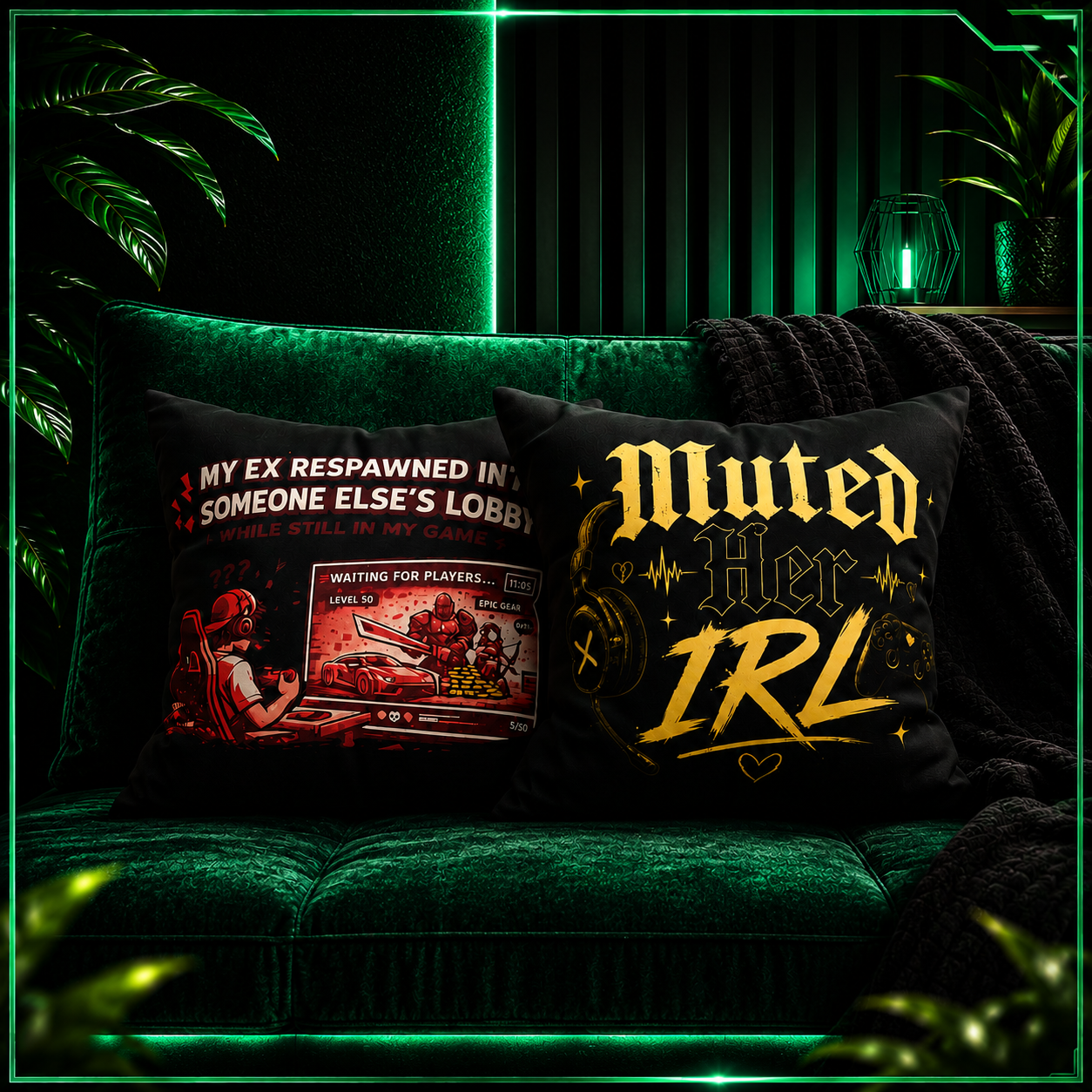 Gamer Guys Double Sided Cushion Cover