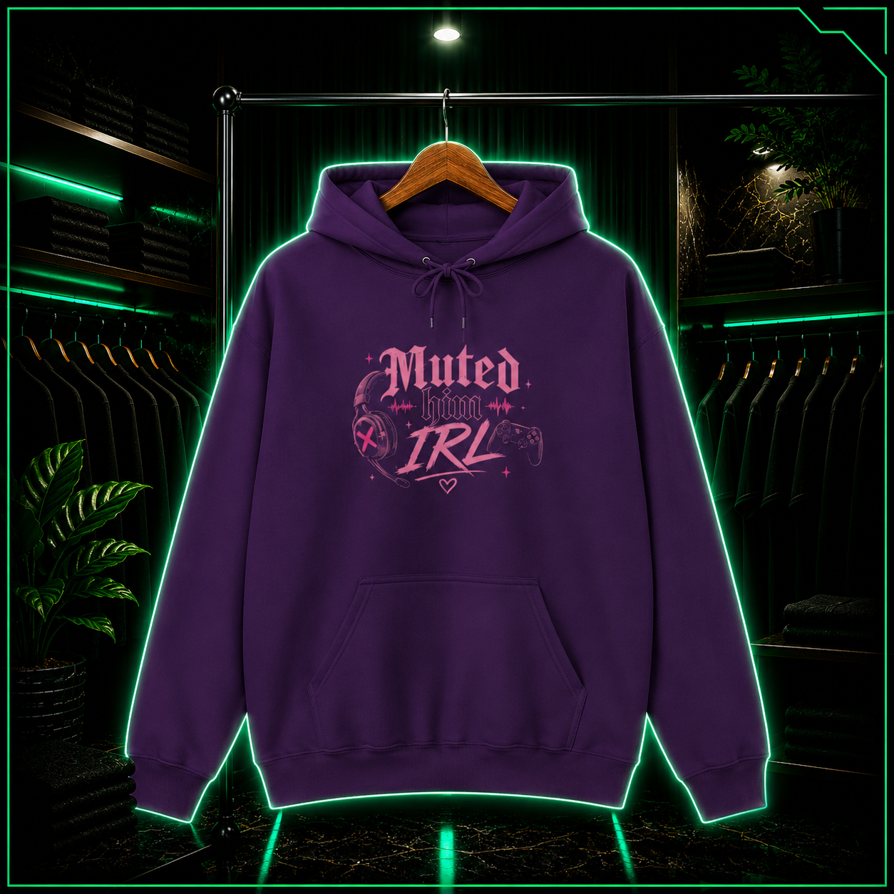 Muted Him IRL Hoodie