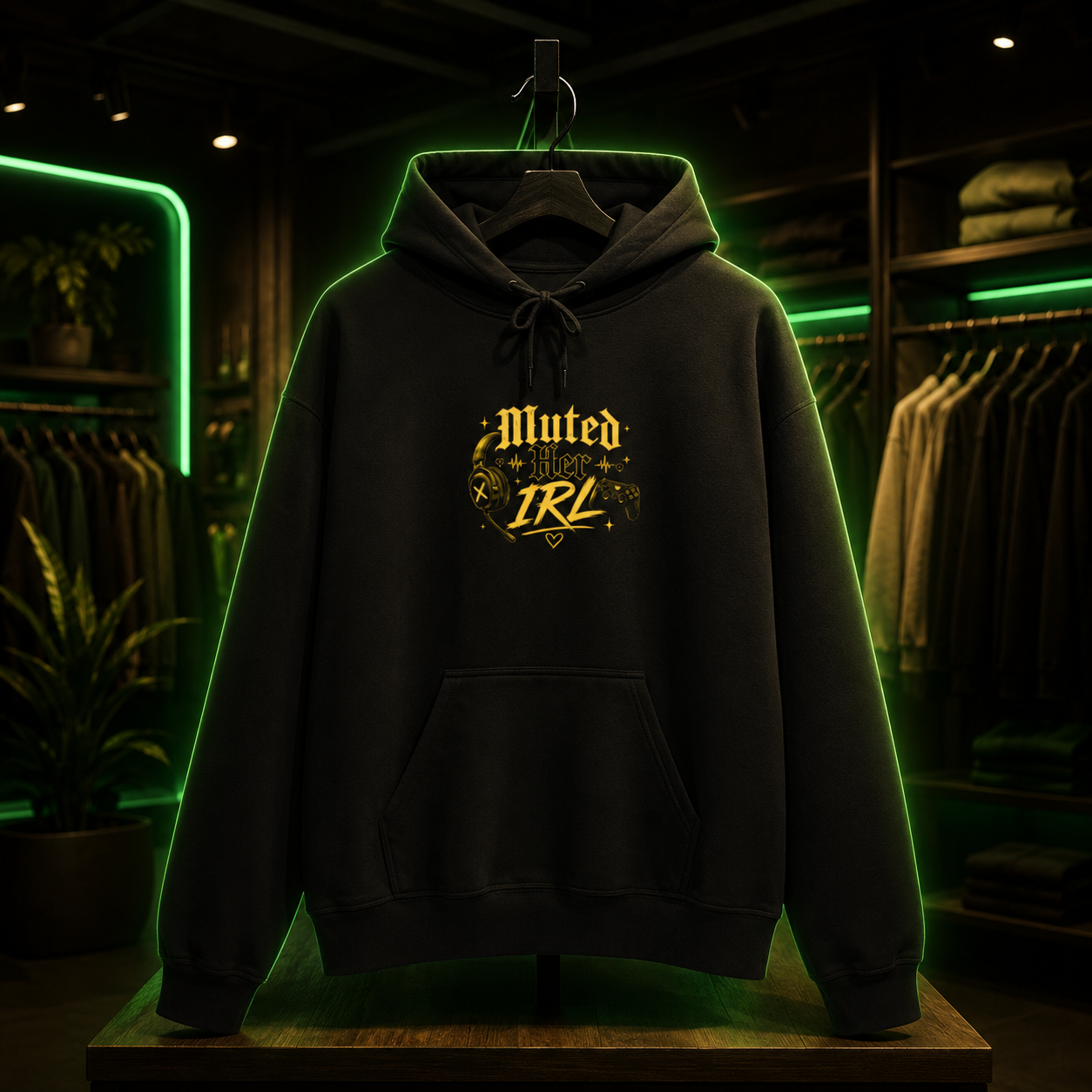 Muted Her IRL Hoodie