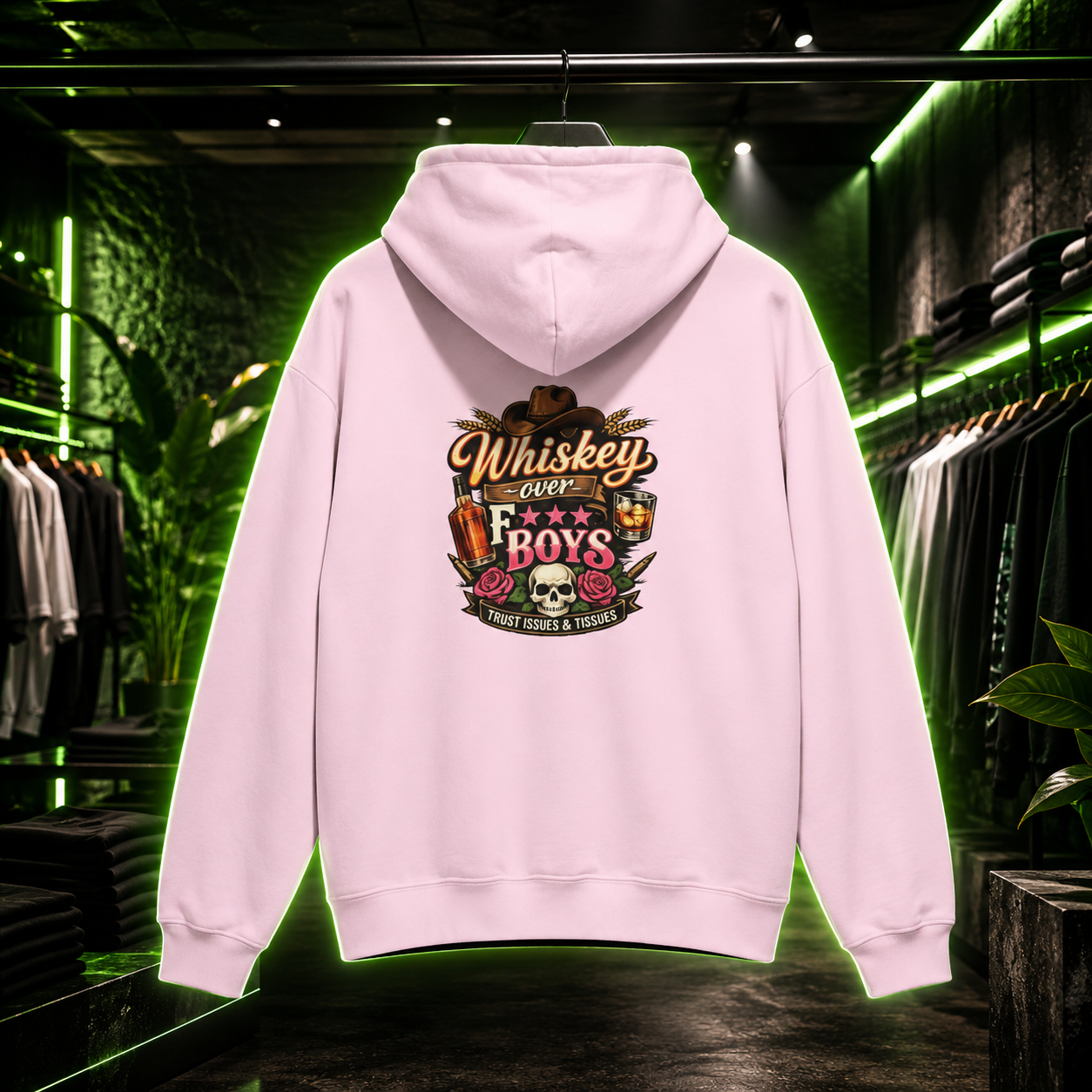 Whiskey Over Fk Boys Hoodie