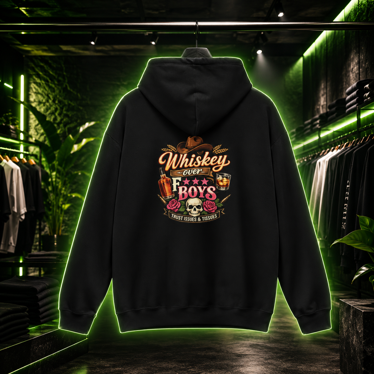 Whiskey Over Fk Boys Hoodie