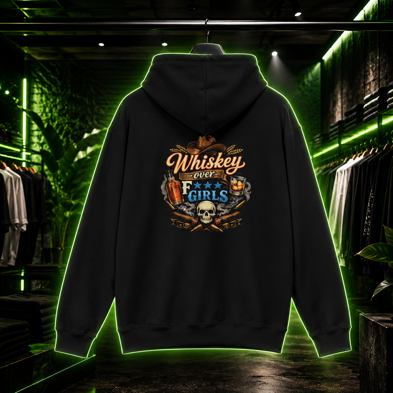 Whiskey Over Fk Girls Hoodie