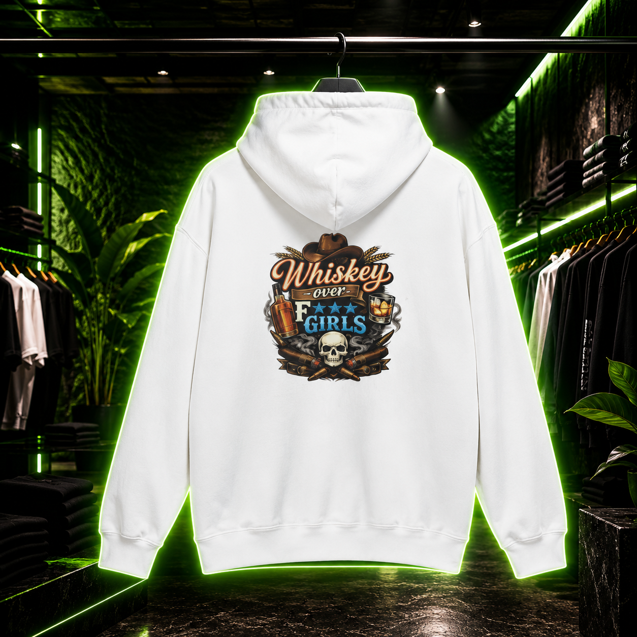 Whiskey Over Fk Girls Hoodie