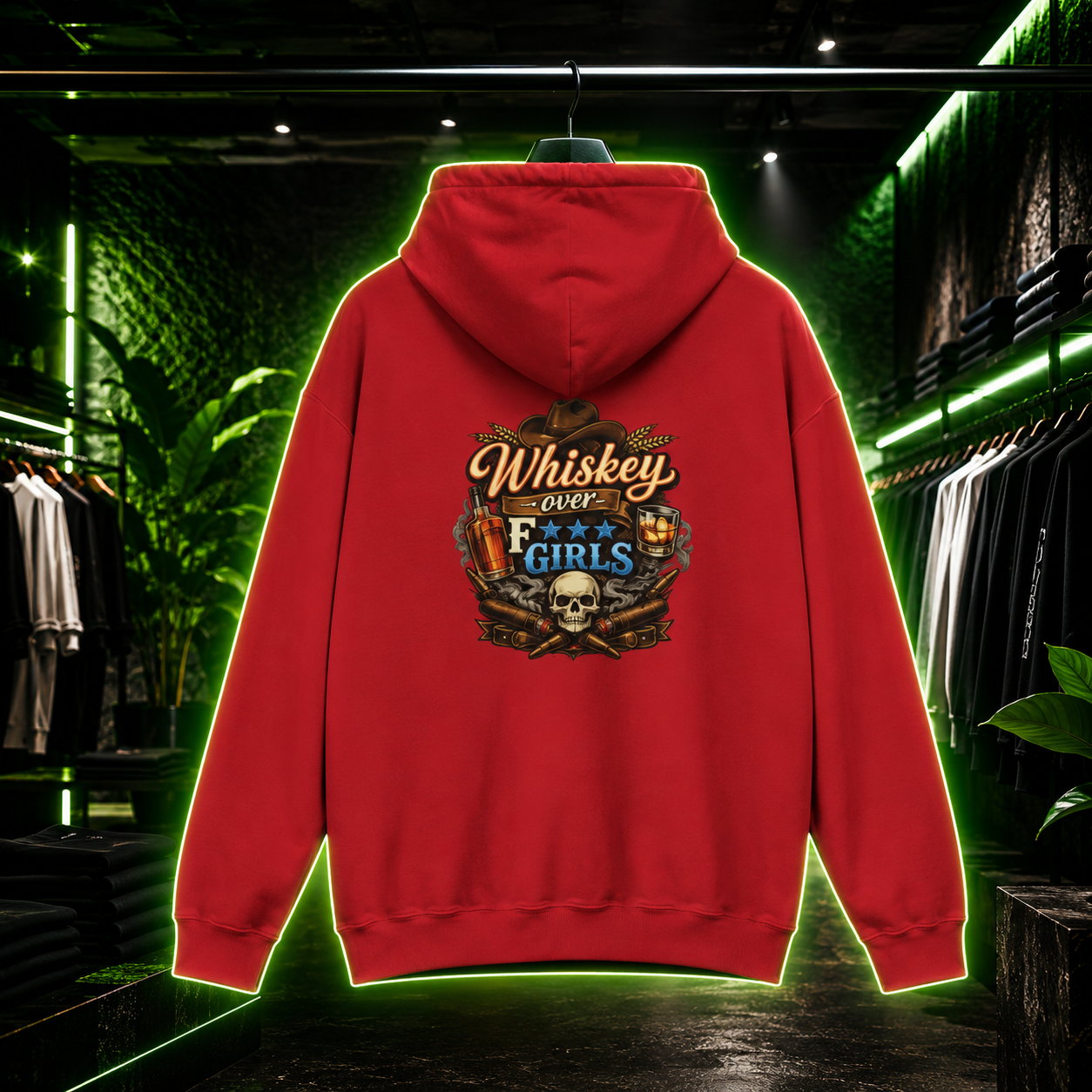 Whiskey Over Fk Girls Hoodie