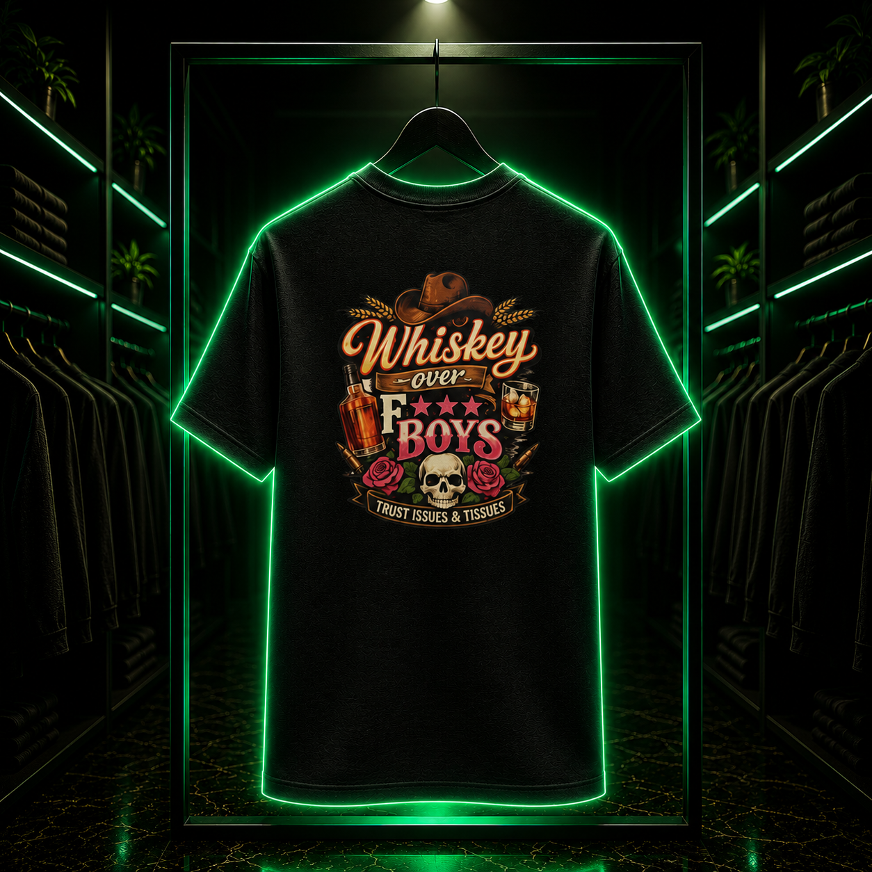Whiskey Over Fk Boys Tee