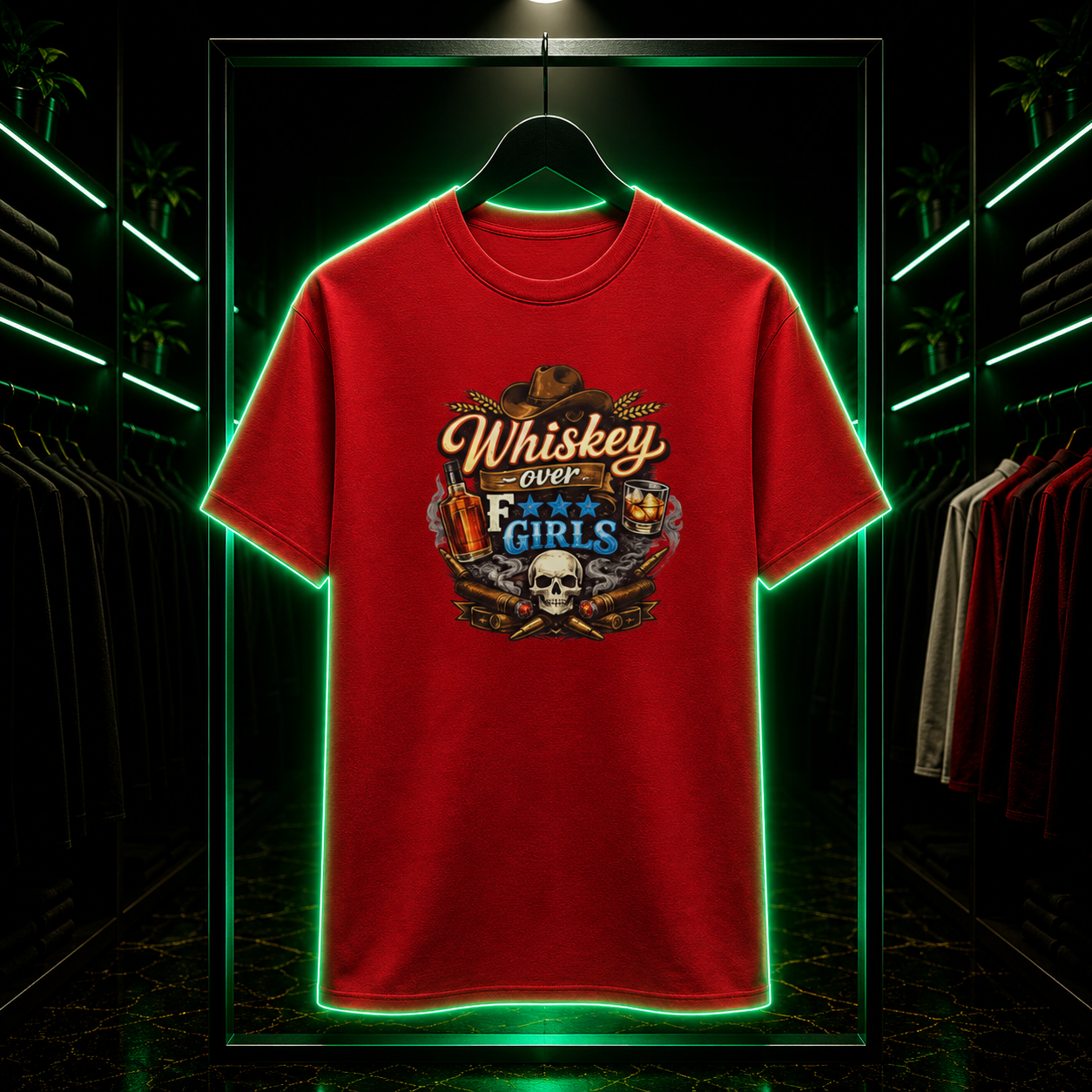 Whiskey Over Fk Girls Tee