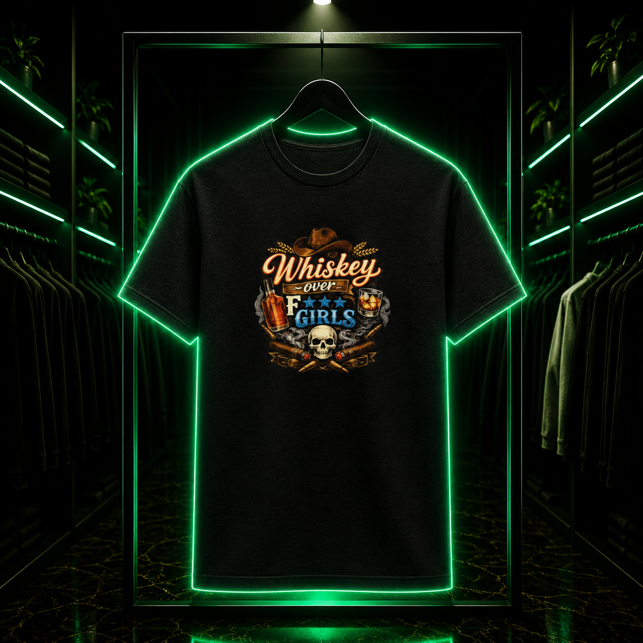 Whiskey Over Fk Girls Tee