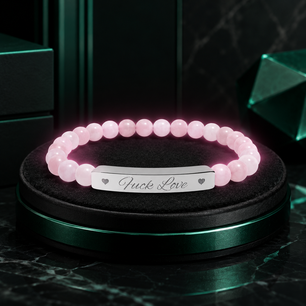 Fuck Love Crystal Bracelet
