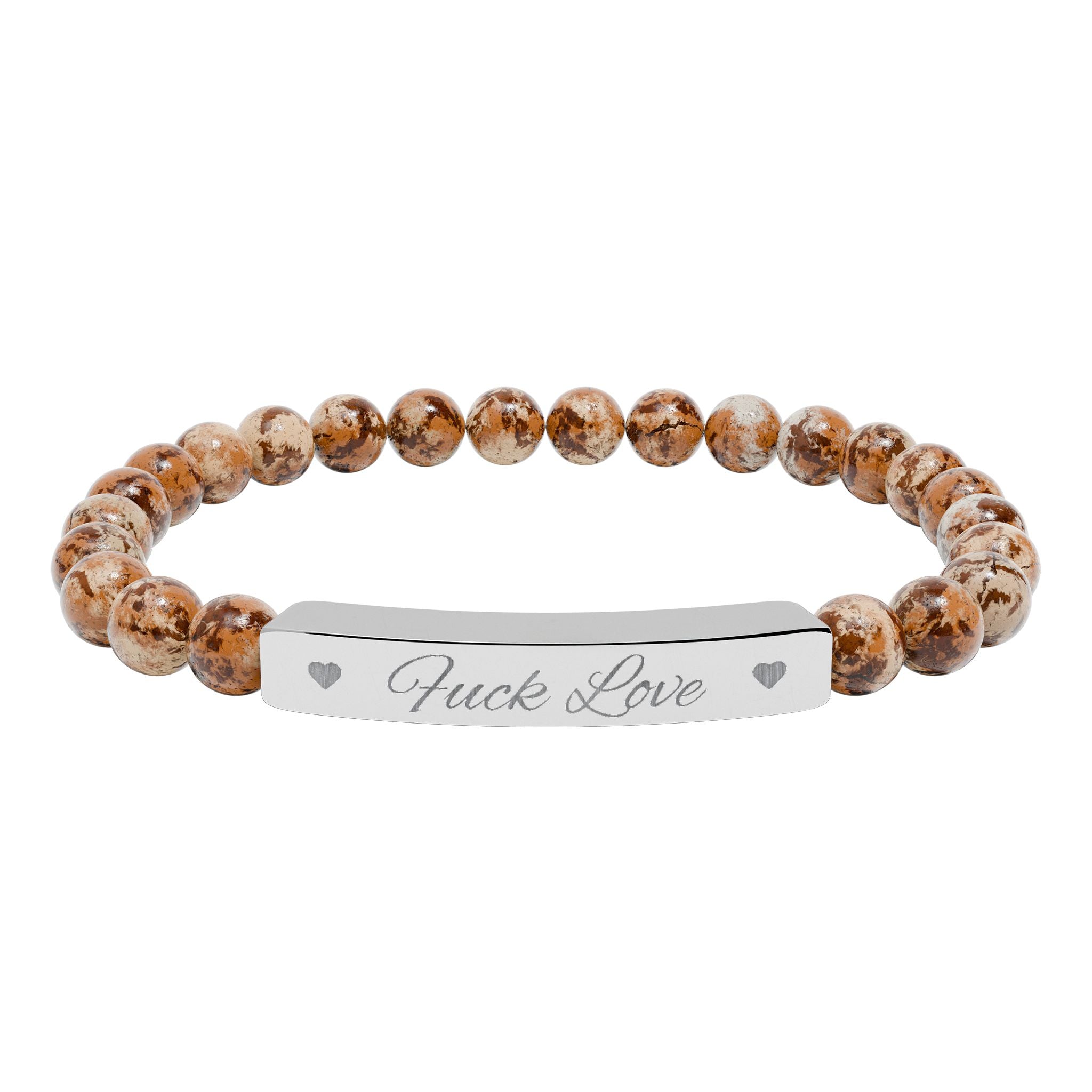 Fuck Love Crystal Bracelet