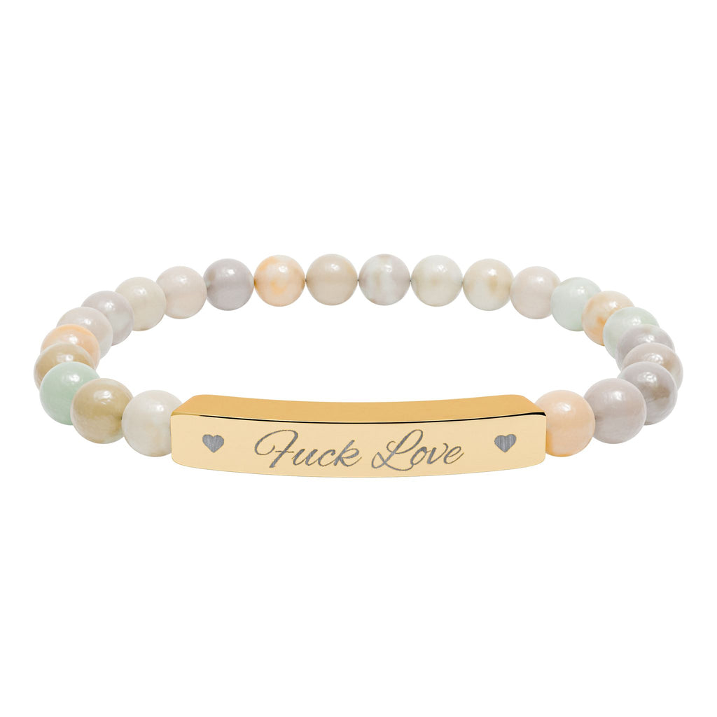 Fuck Love Crystal Bracelet