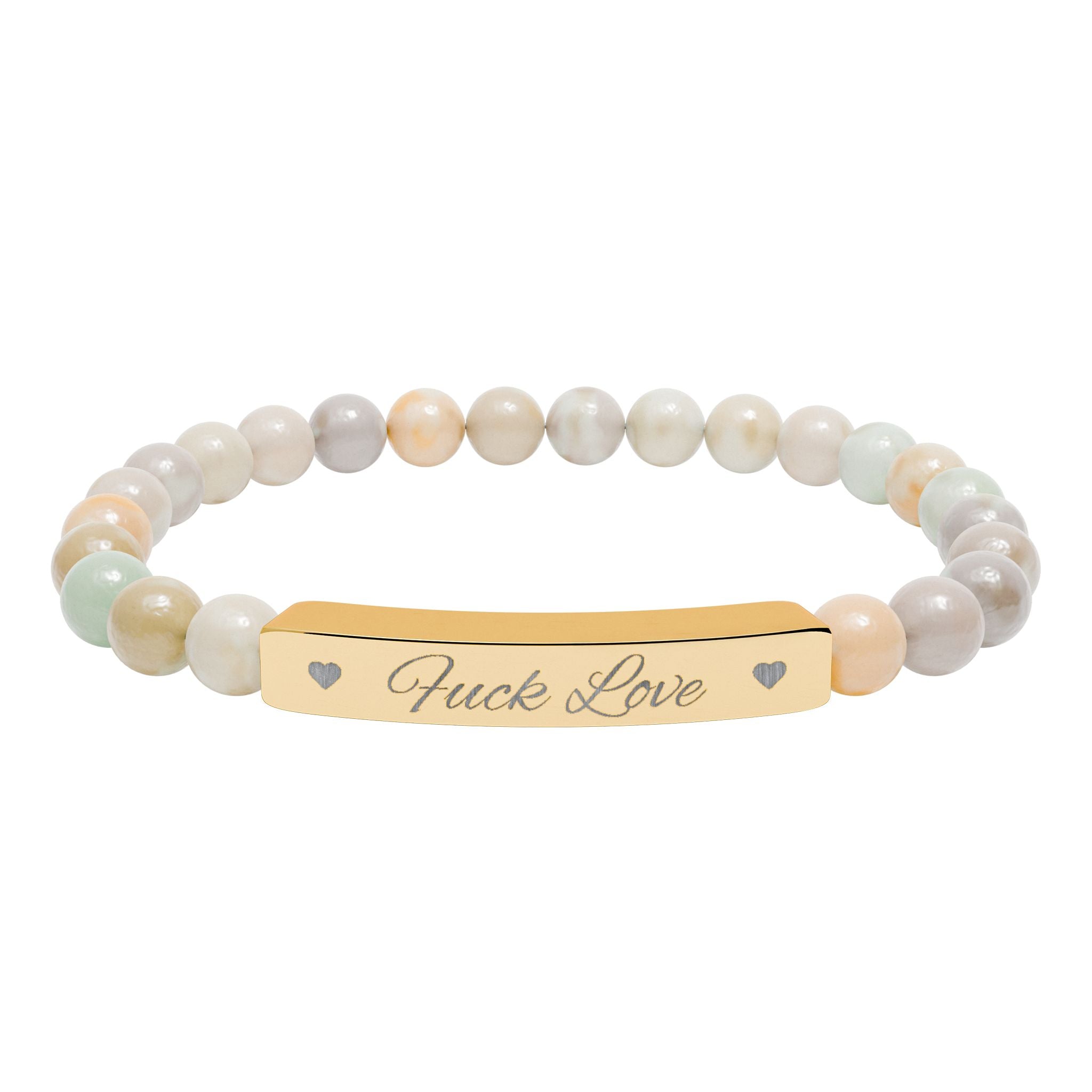 Fuck Love Crystal Bracelet