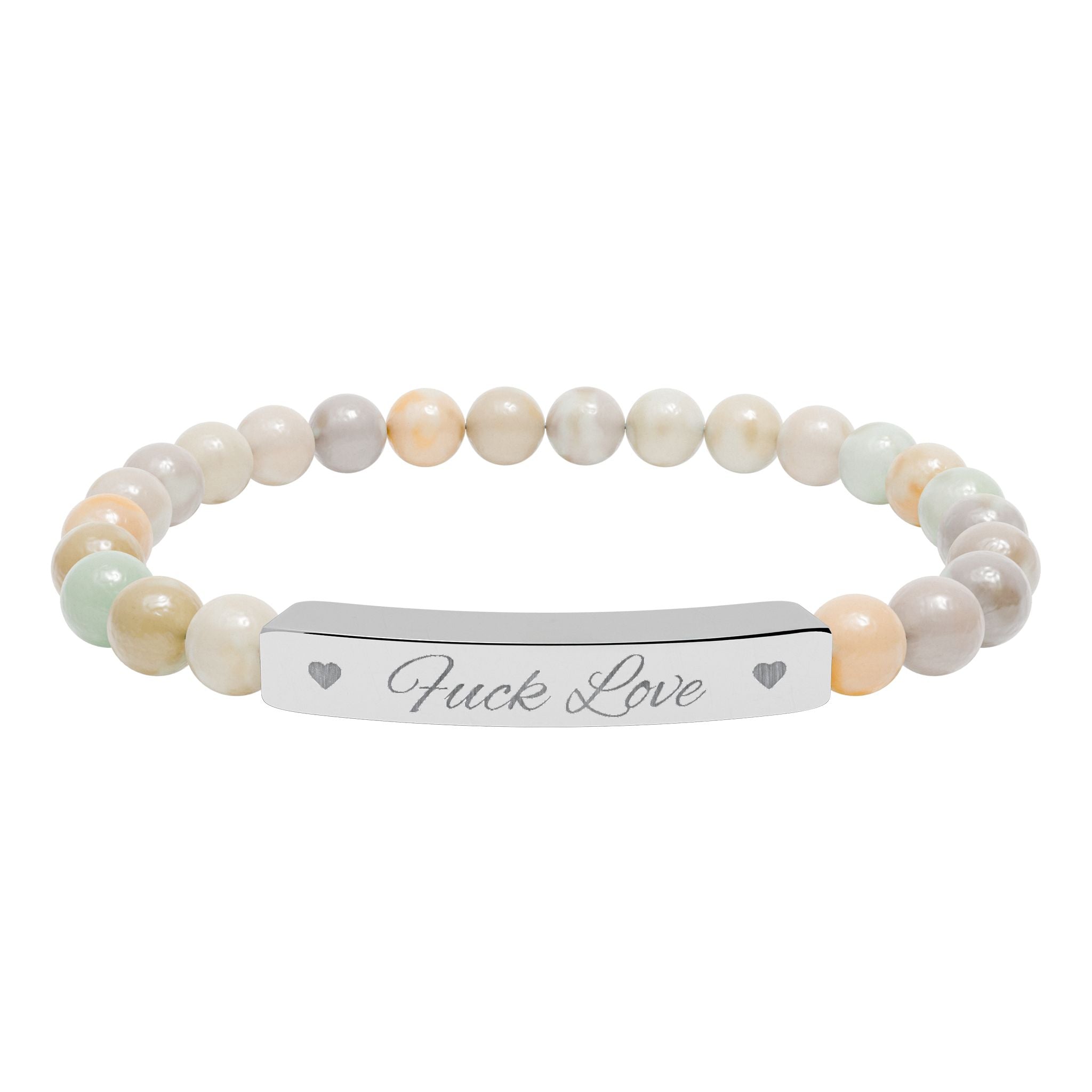Fuck Love Crystal Bracelet
