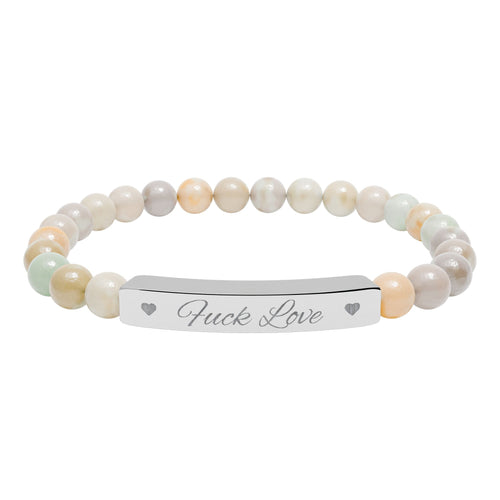 Fuck Love Crystal Bracelet