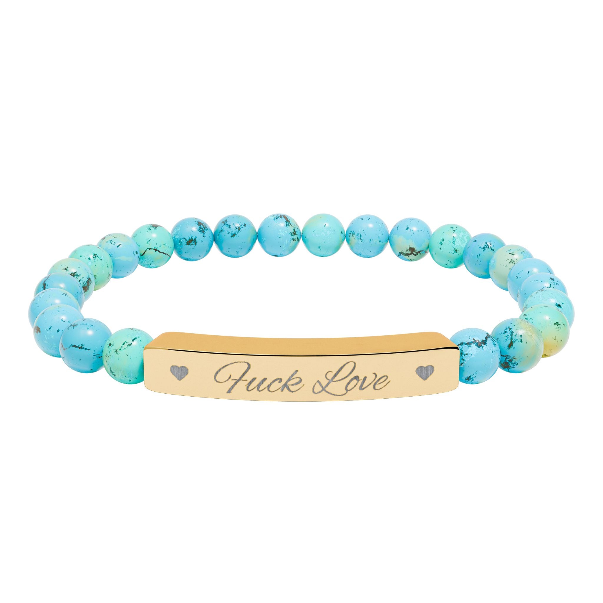 Fuck Love Crystal Bracelet